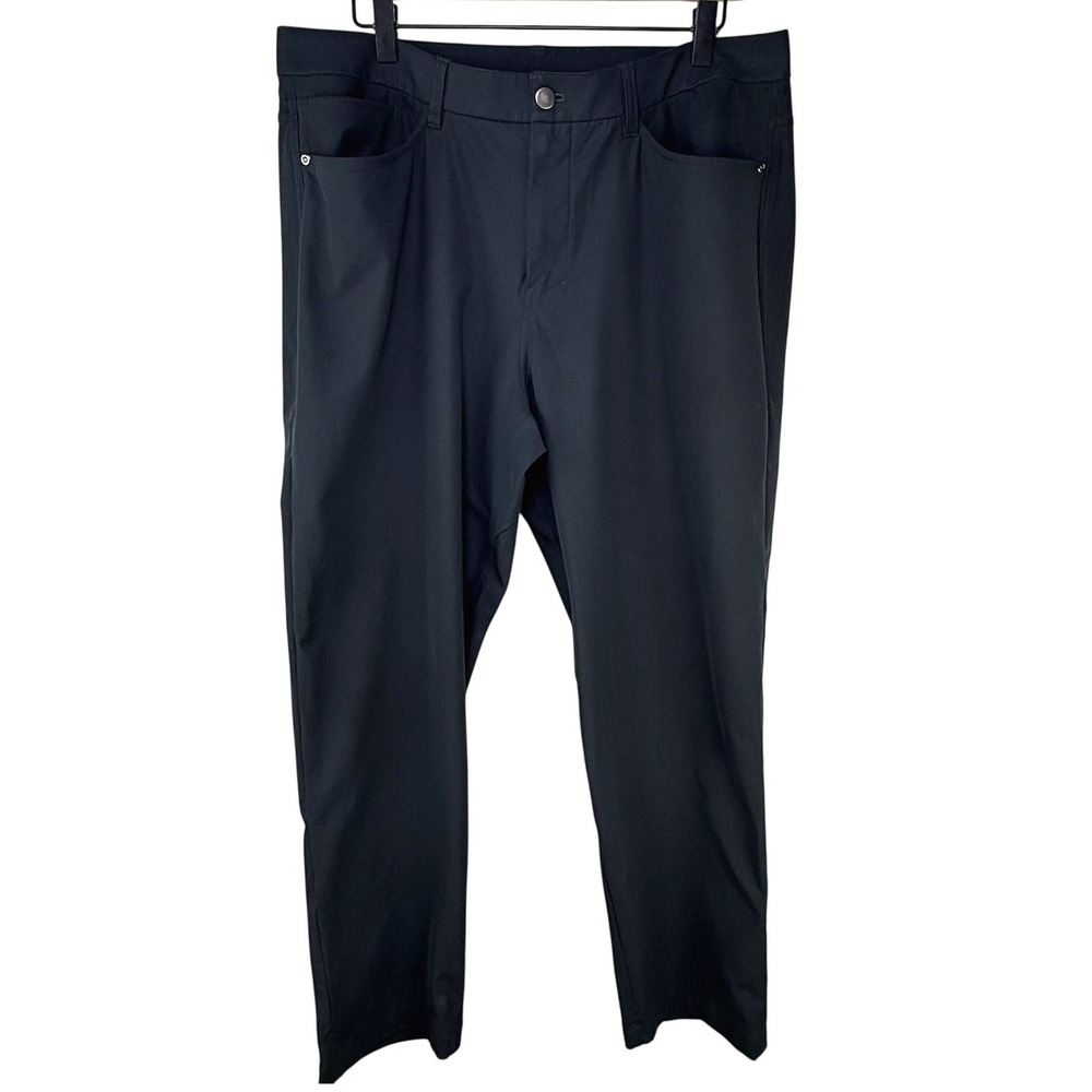 Lululemon Commission Slim Fit Pant 34 Black LM5AXTS Technical Trousers